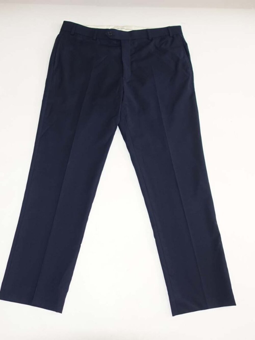 Brooks Brothers Men's Regent Fit Dress Pants 38 x 30.5 Navy Blue Wool Slacks